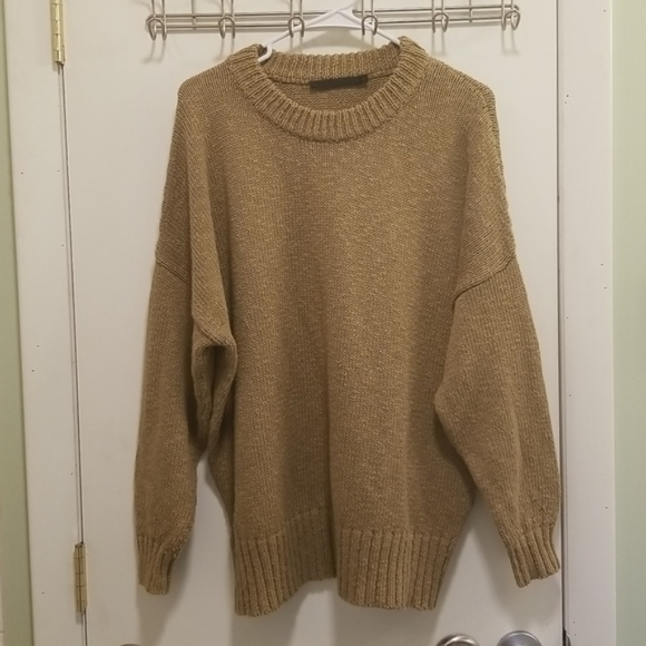 Jenni Kayne Cruise Cocoon Crewneck Sweater Safari Tan Small/Med Oversized! EUC! - Picture 3 of 12